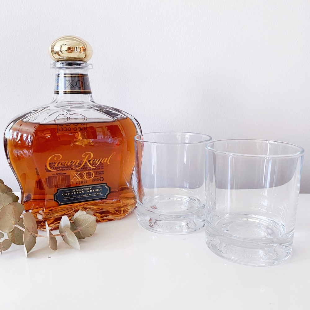 Crown Royal Branded Highball Whiskey Glasses